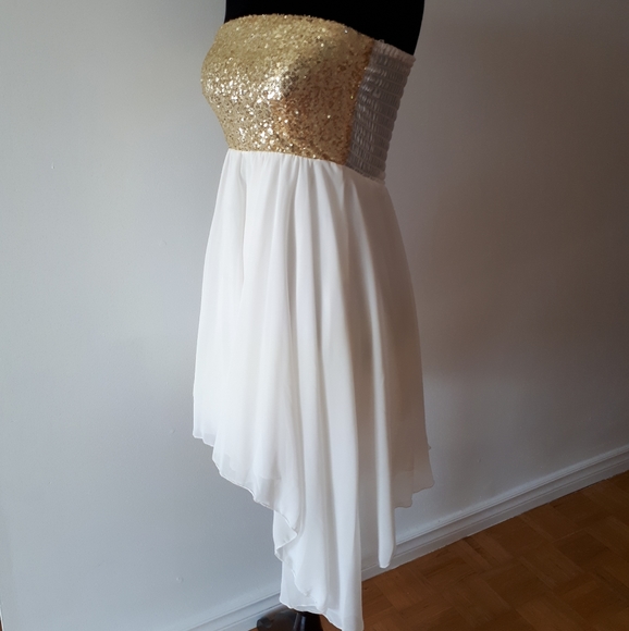 NWT ASOS Asymmetrical sequin dress - Picture 2 of 4